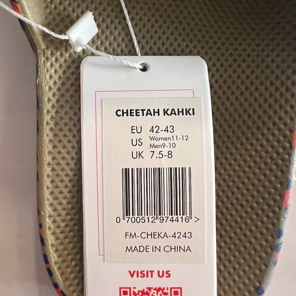 Freedom Moses Cheetah Kahki Slides Sandals. NWT - Picture 6 of 7